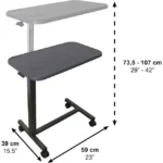 Mesa Auxiliar Hospitalaria Regulable EuroTable - Imagen 3