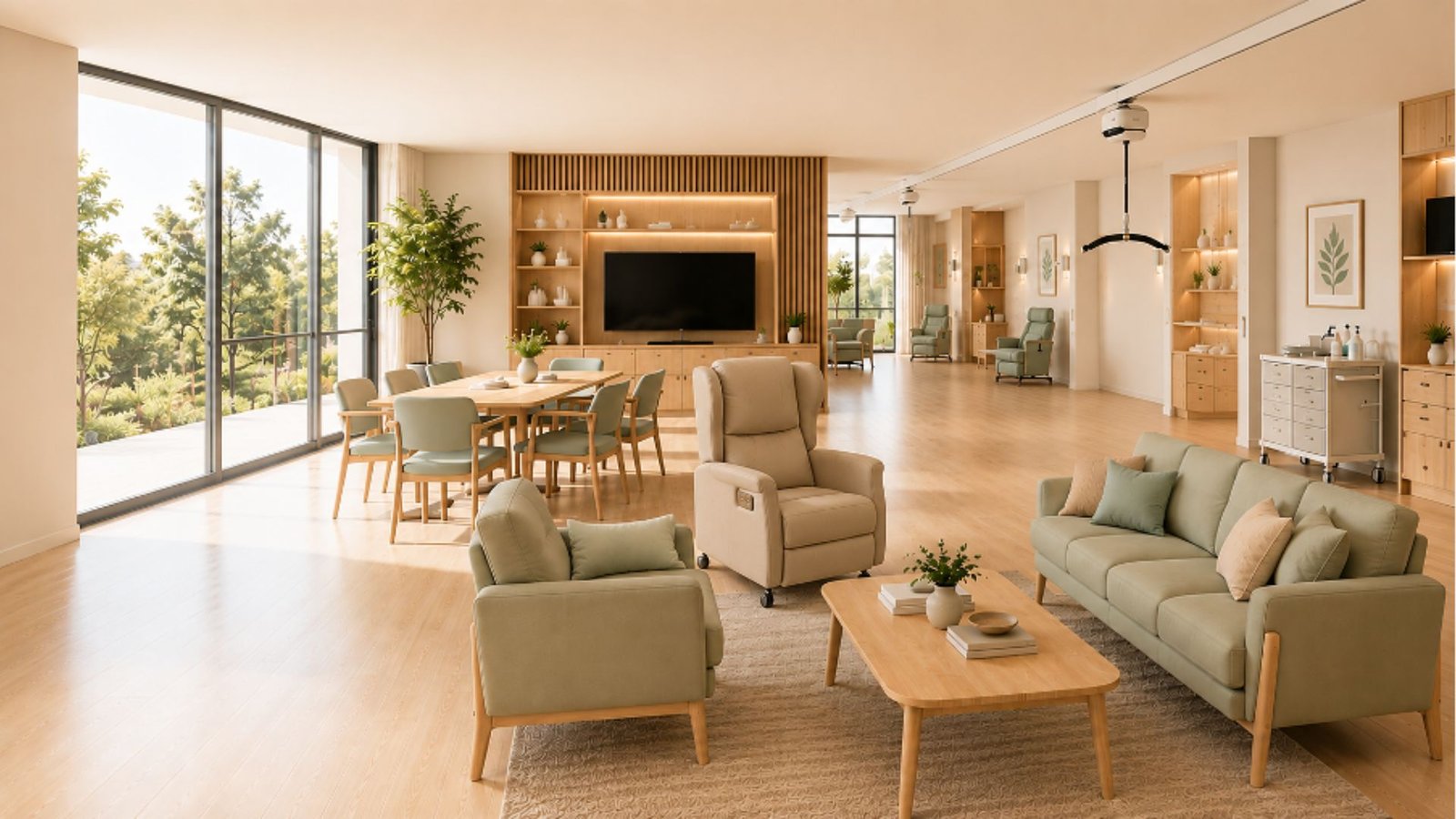 zonas comunes residencias eurocare